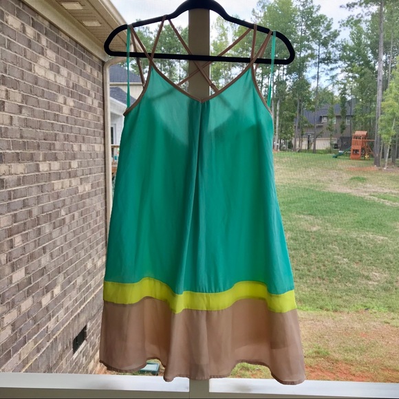 Ya Los Angeles Color Block Dress - Picture 1 of 2